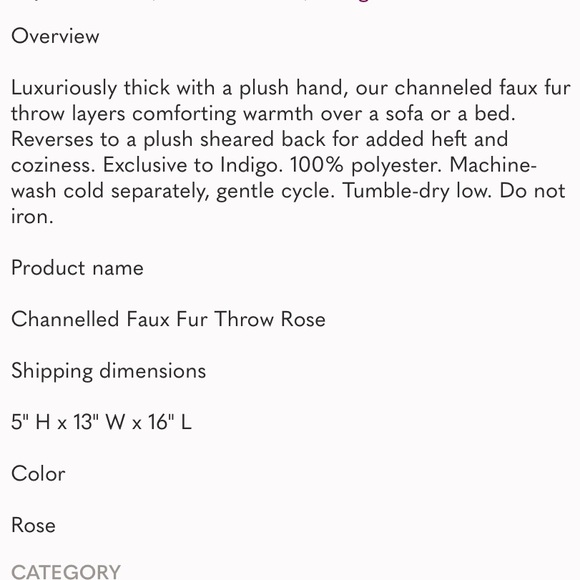 Channeled Faux Fur Throw Blanket - Picture 3 of 3